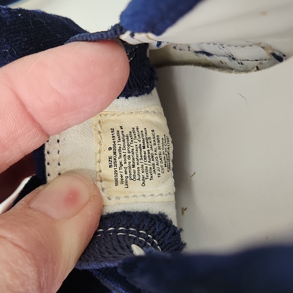 Janie and Jack Shoes Velvet Slip On Flat Bow Detail Blue Girl's - Picture 6 of 6